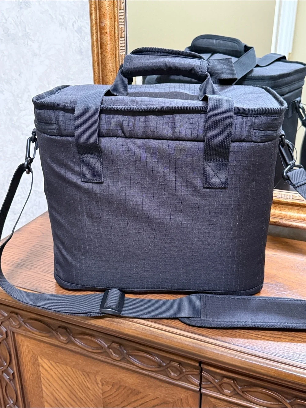 New w/o paper tag. Nike Black Duffel Cooler Bag with Neon Green Accents